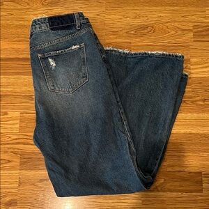 Wide Leg Denim Jeans